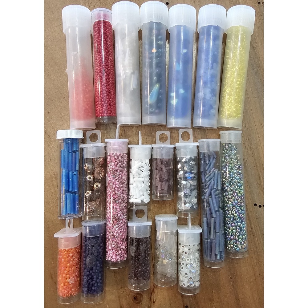 Craft Bead Lot In Containers, Lot Of 20,‎ Jewelry Craft Decoration Various Mix